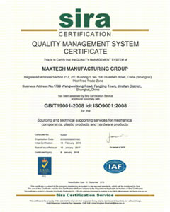Certificado ISO9001: 2001-2008